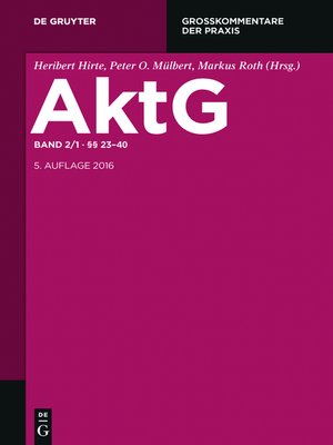 cover image of Aktiengesetz